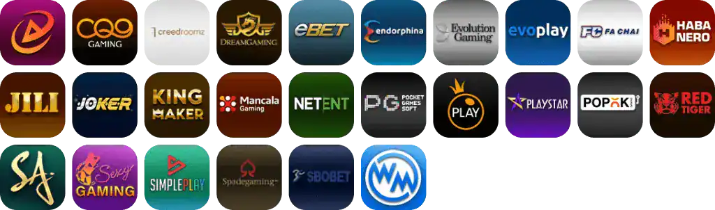 ค่ายเกมที่ให้บริการ